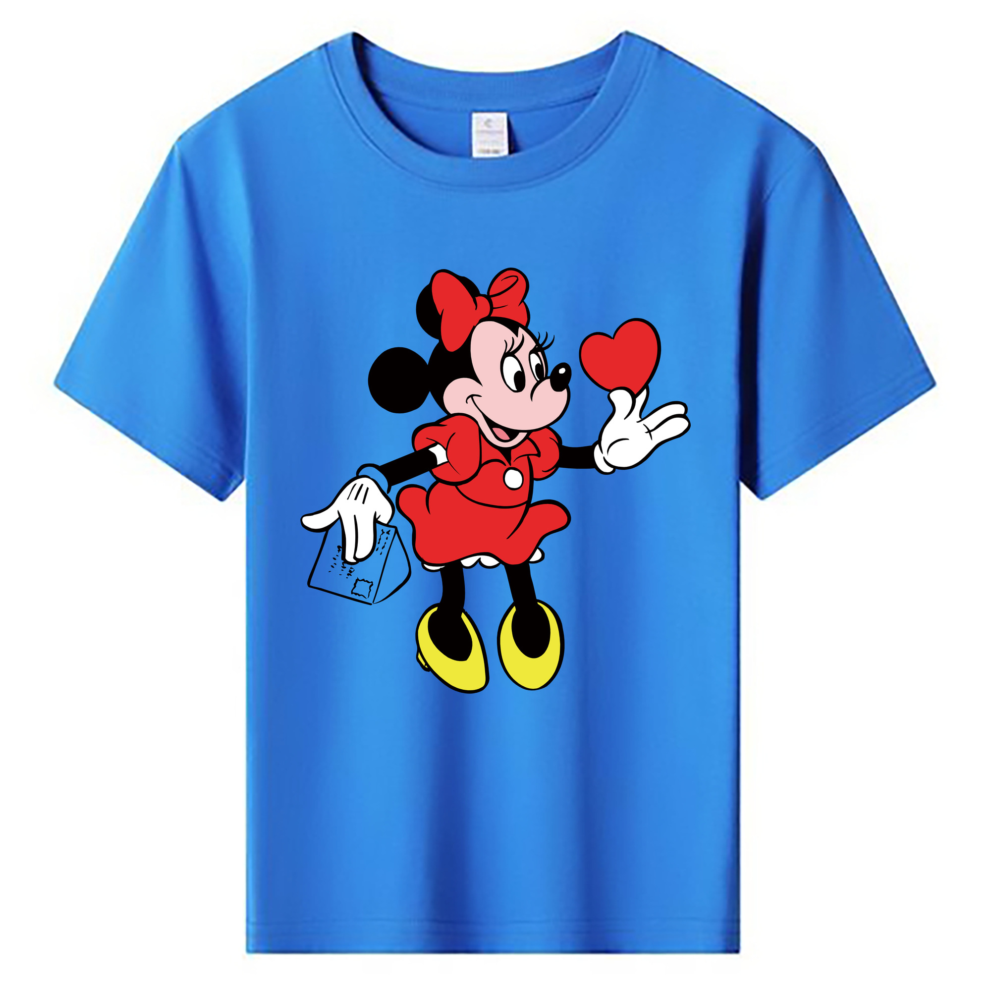 ミッキーマウス Mickey Mouse 綿100％キッズTシャツ（フロントプリント）